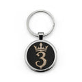 Th3rdstandard Logo Round Stainless Steel Keychain