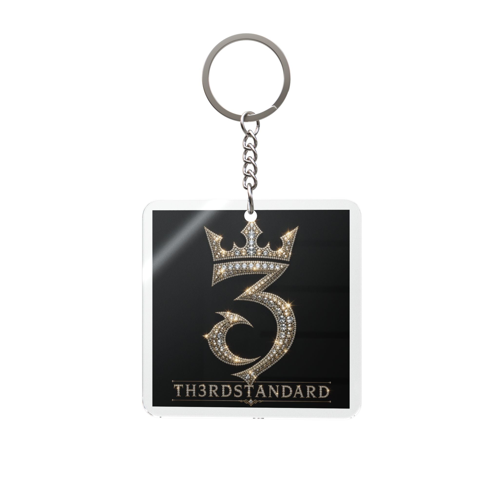 Th3rdStandard Logo Square Keychain