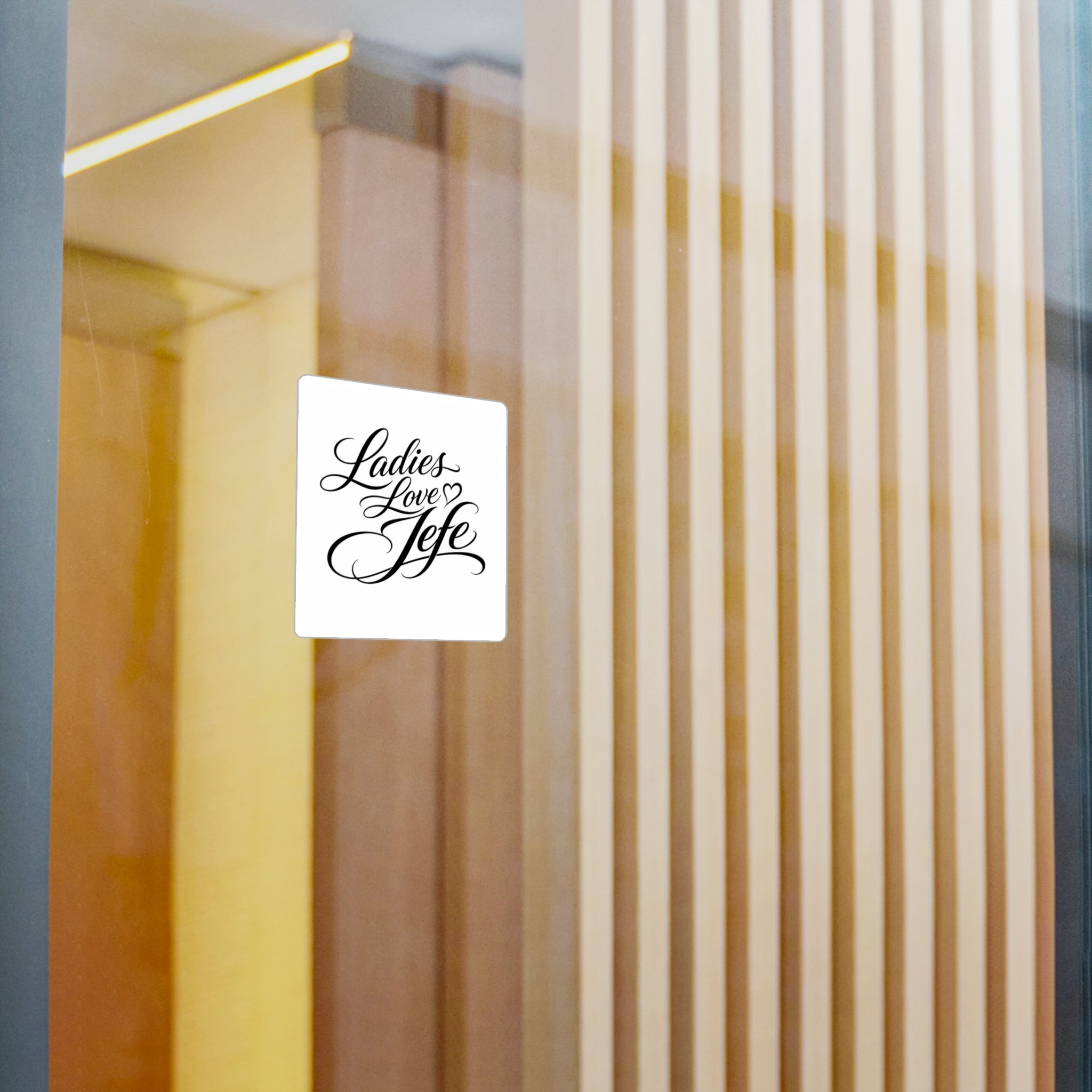 Th3rdstandard Ladies Love Jefe  Sticker for Laptops, Gadgets Etc.