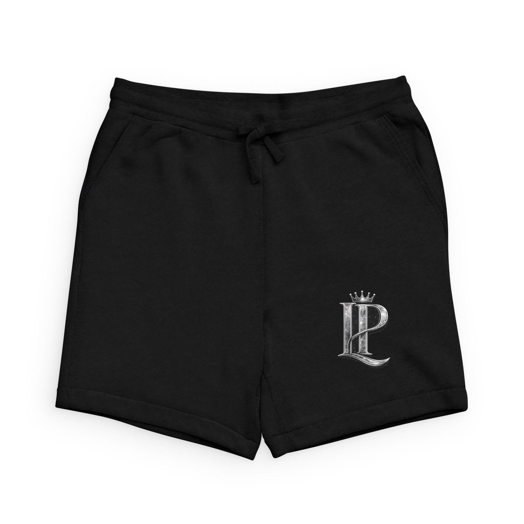 Th3rdstandard Crowned LP Logo Sweatshorts — Men’s Black Fleece Lounge Shorts