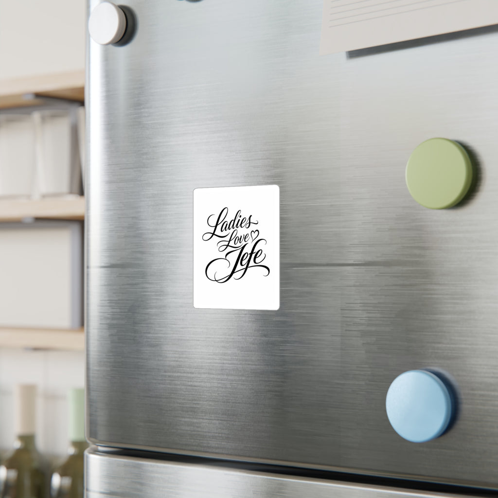 Th3rdstandard Ladies Love Jefe  Sticker for Laptops, Gadgets Etc.