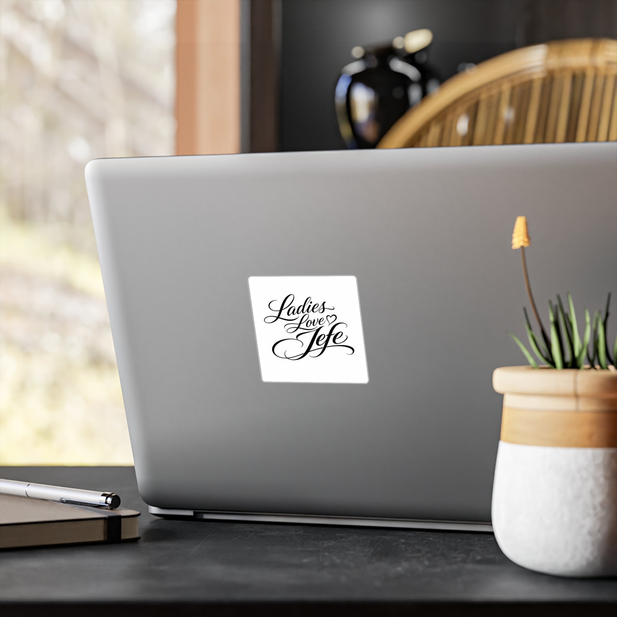 Th3rdstandard Ladies Love Jefe  Sticker for Laptops, Gadgets Etc.