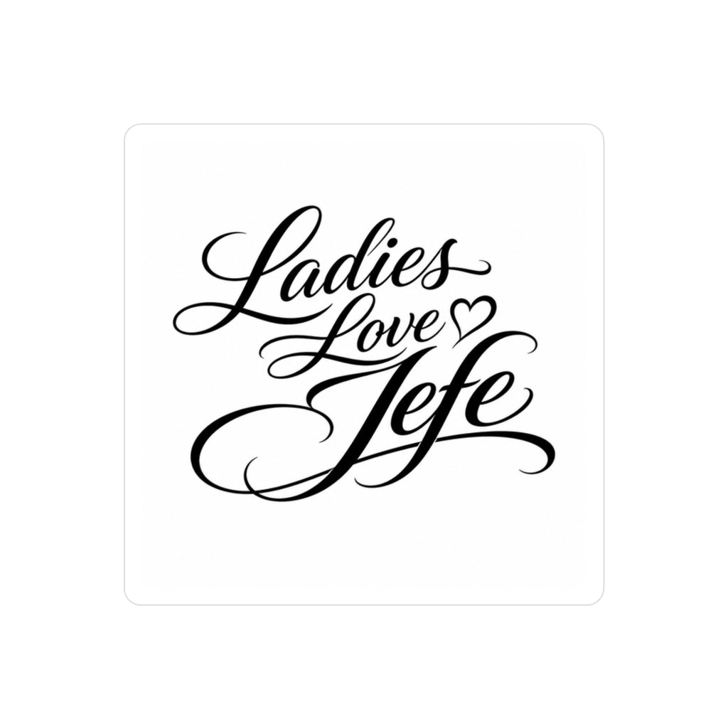 Th3rdstandard Ladies Love Jefe  Sticker for Laptops, Gadgets Etc.