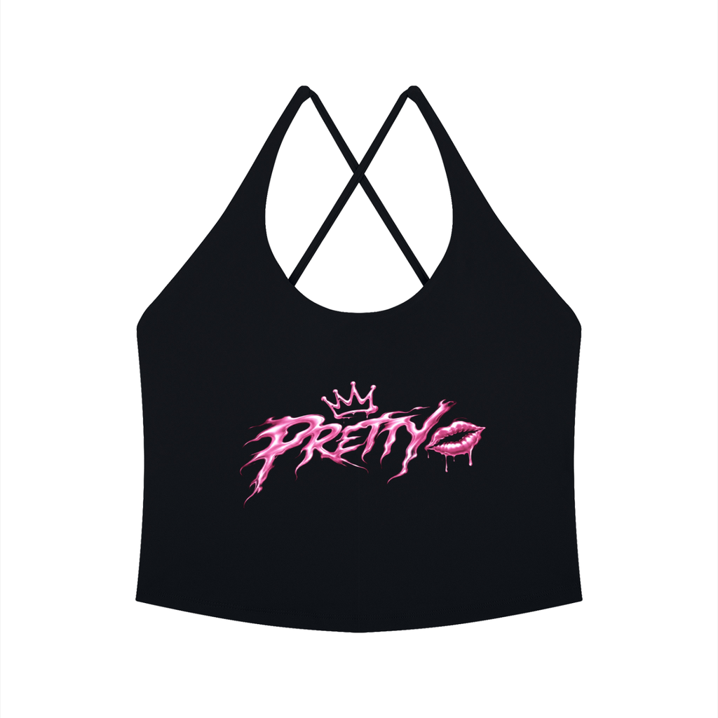 Th3rdstandard Pretty Smitty Women's Tight Halter Yoga Tank Top